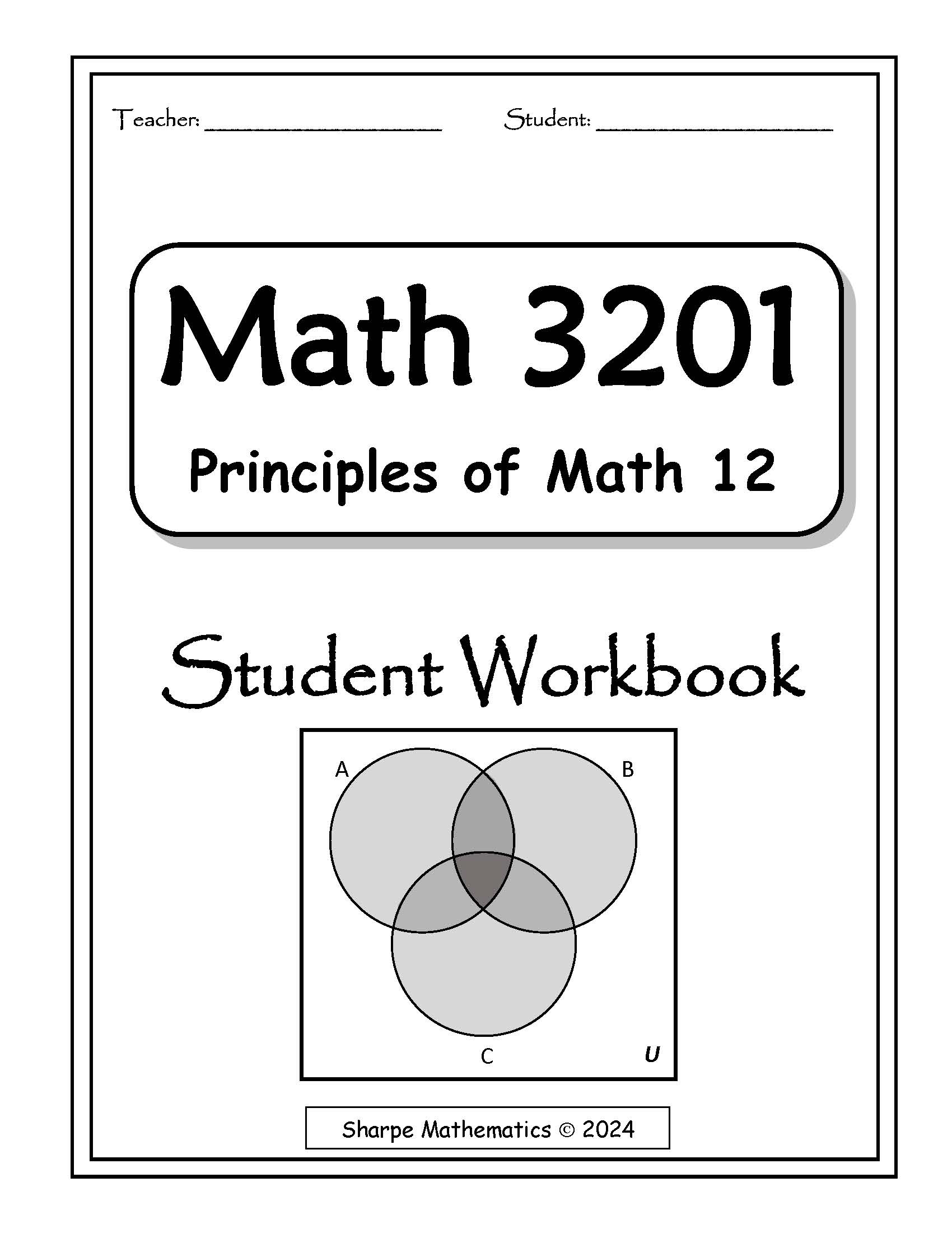Math 3201 workbook